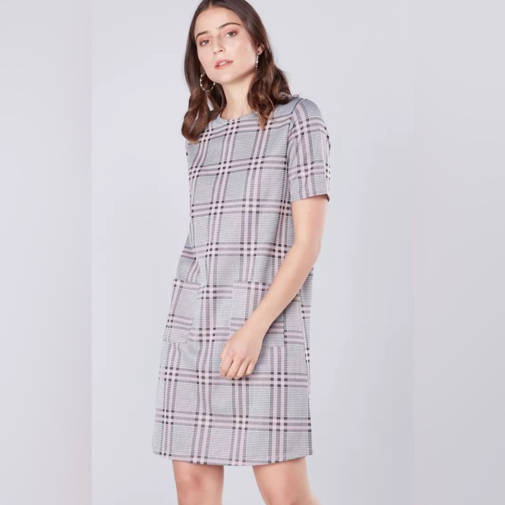 Peacocks Tartan Plaid Shortsleeve Dress Size 16